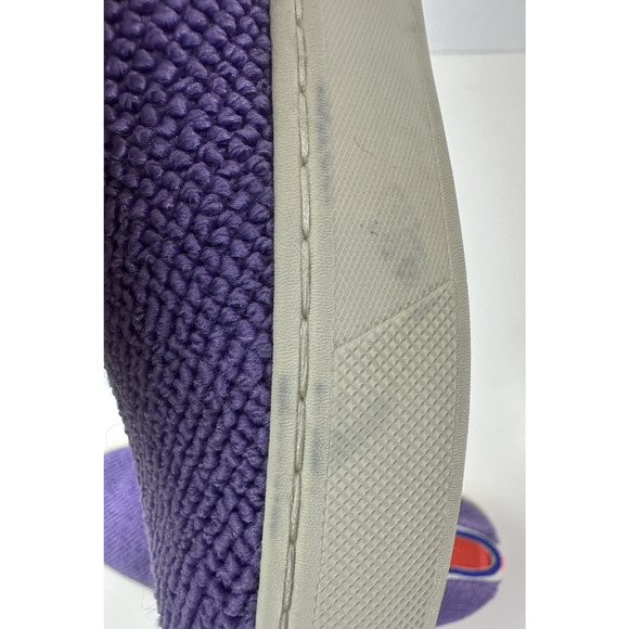 Rothy’s The Original Slip On Amethyst Terry Purple Knit Sneaker Size 7 Shoes - Picture 13 of 14
